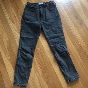 Everlane stretch high waisted jeans - washed black